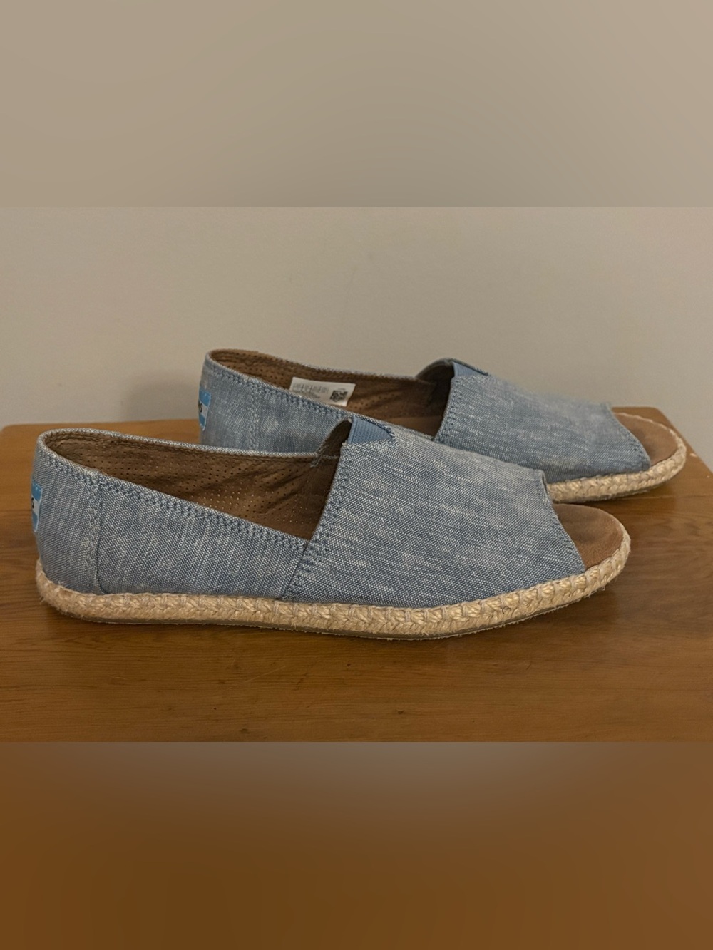 Toms Light Blue Canvas Slip-On Shoe